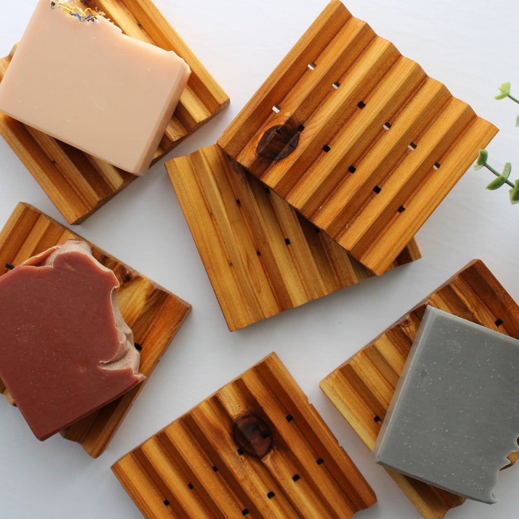 SOAP DECK - Porte-savon en cèdre naturel