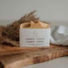 Load image into Gallery viewer, LEMON + POPPY | natural soap