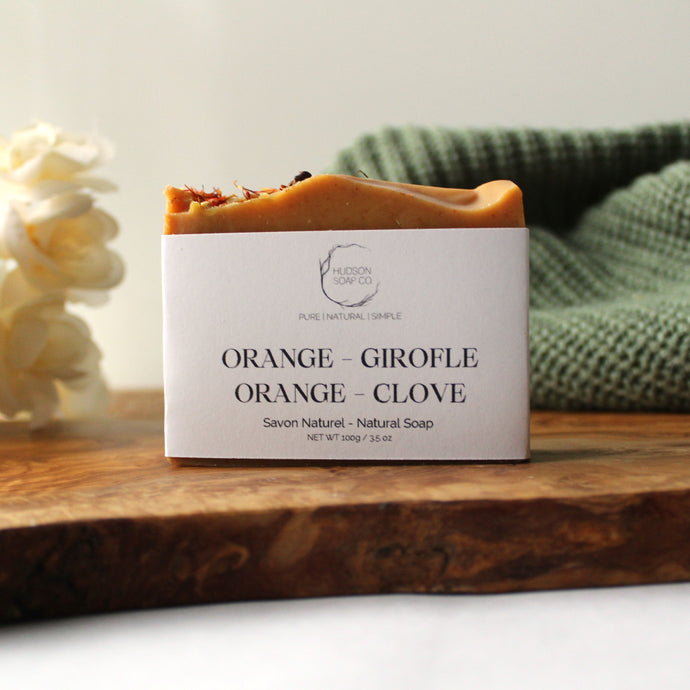 ORANGE + CLOVE | natural soap