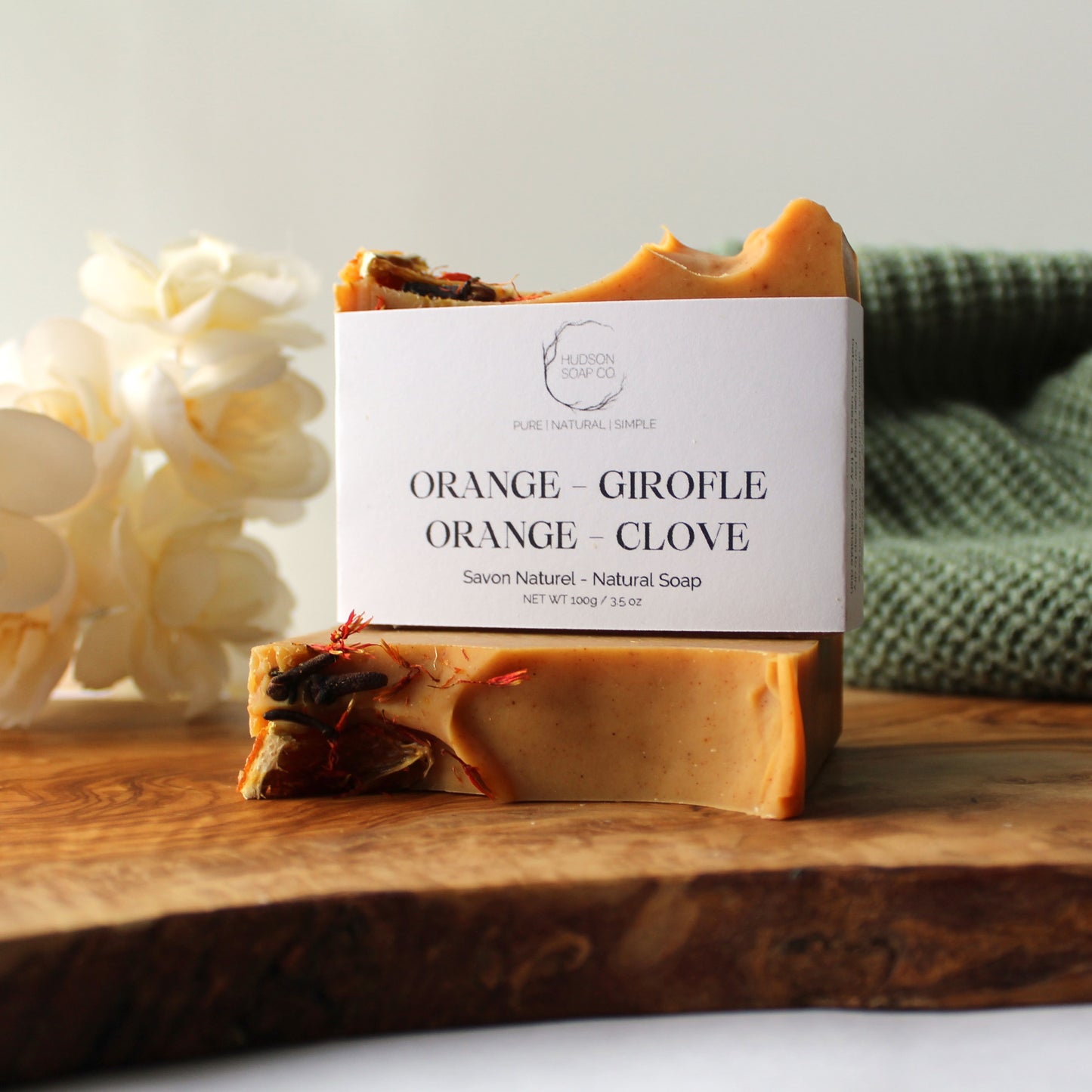 ORANGE + CLOVE | natural soap