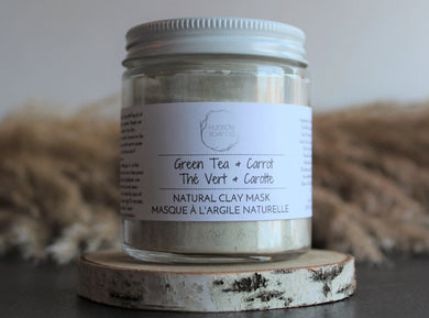 GREEN TEA & CARROT - Natural Clay Mask